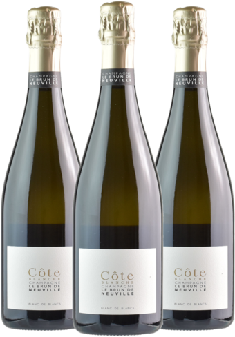 Le Brun De Neuville Cote Blanche Blanc De Blancs NV - 3 Bottle Pack-112022