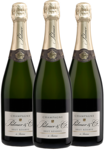 Champagne Palmer & Co Brut Reserve NV - 3 Bottle Pack-132144