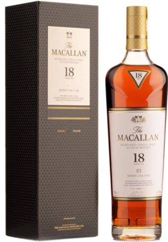 Macallan 18 Year Old Sherry Oak Single Malt Scotch Whisky-BP_123487