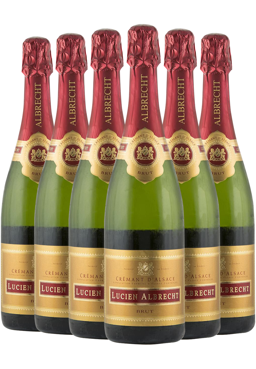 Lucien Albrecht Cremant d'Alsace NV - 6 Bottle Pack-409379