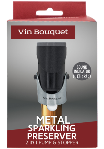 Vin Bouquet 2 In 1 Metal Sparkling Preserver-BP_148364