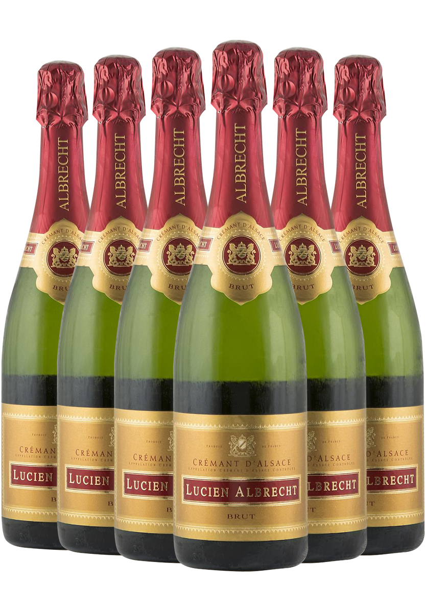 Lucien Albrecht Cremant d'Alsace NV - 6 Bottle Pack-409379